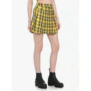 Hot Topic Pleated Plaid Skirt
